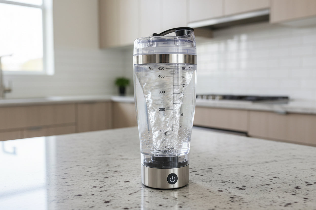 Portable Electric Tornado Mixing Water Bottle